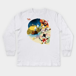 The adventure begins Kids Long Sleeve T-Shirt